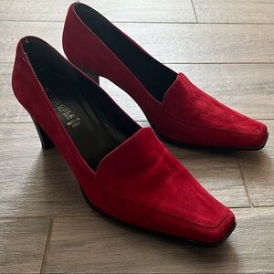 Kenneth Cole Crimson Suede Loafers